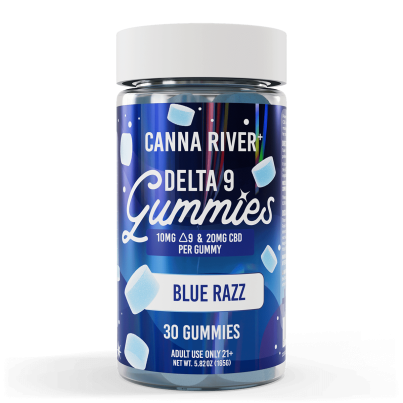 Canna River Delta 9 THC Gummies Blue Razz