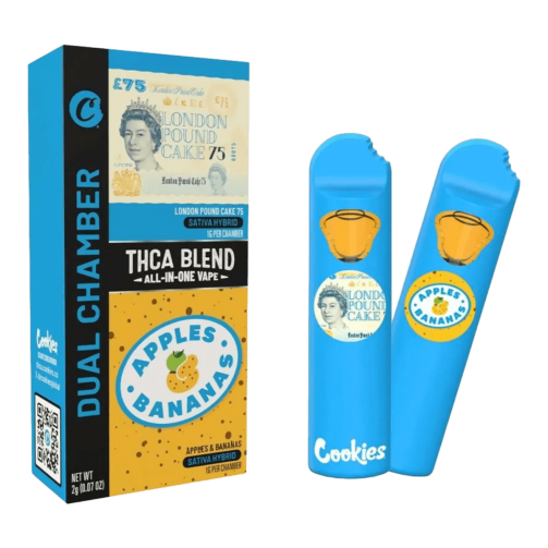 Cookies Dual Chamber THCA Vape 2g London Pound Cake & Apple and Bananas