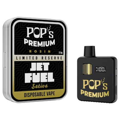 Pop's Premium THCA Rosin Disposable 2.5g Jet Fuel Sativa