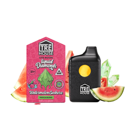 TreHouse Live Rosin Liquid Diamond Disposable 3.5g Watermelon Gusherz