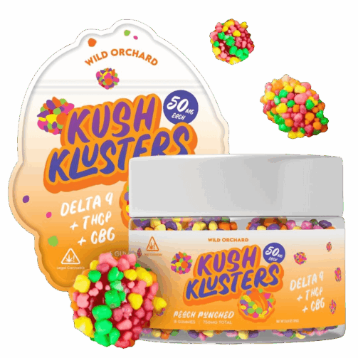 Kush Klusters D9 + THC-P Gummies Group